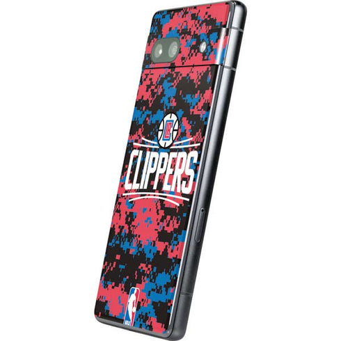 NBA LA Clippers Digi Camo Google Pixel 7a Skin